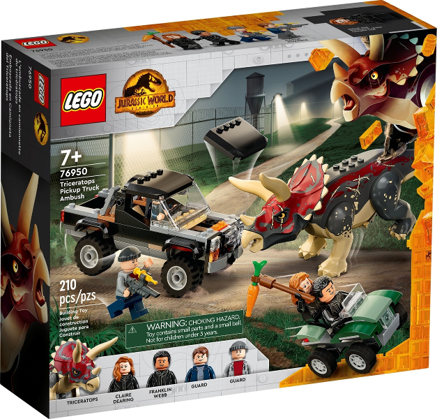 76950 Triceratops Pick-up Truck Ambush