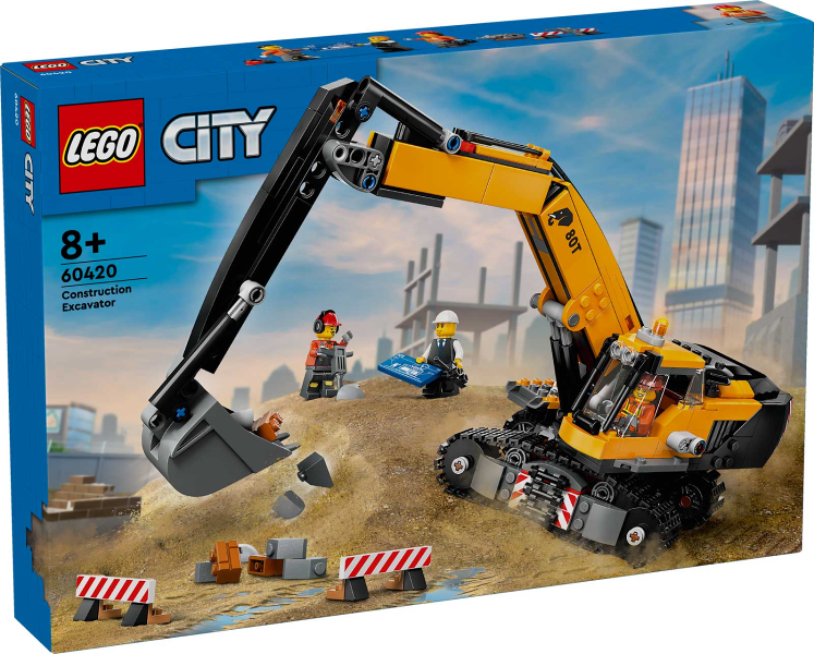 60420 Yellow Construction Excavator